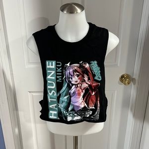 NWOT Hatsune Miku Cropped Tank Top